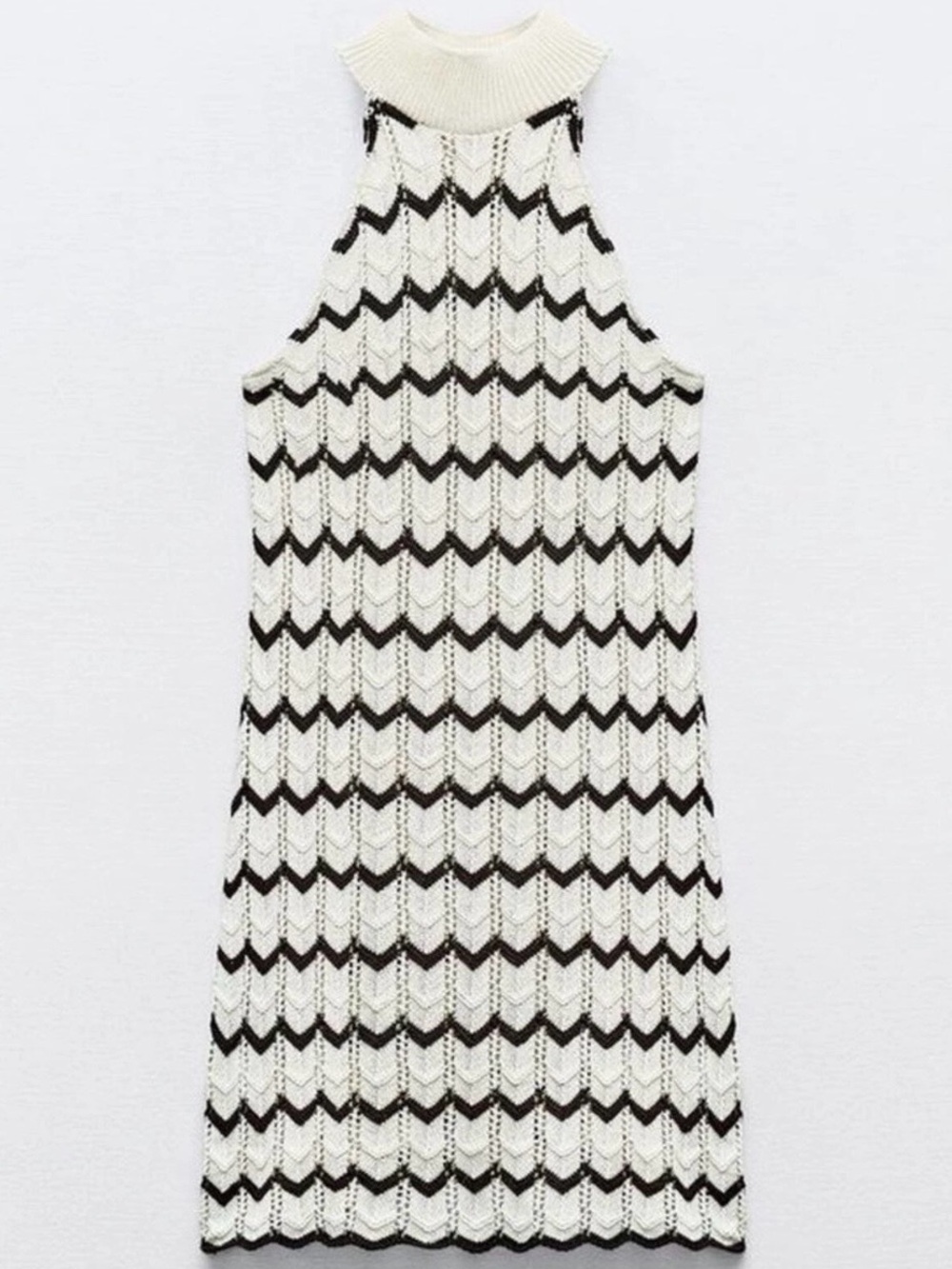 Striped Knit Mini Dress - Picture 6 of 7